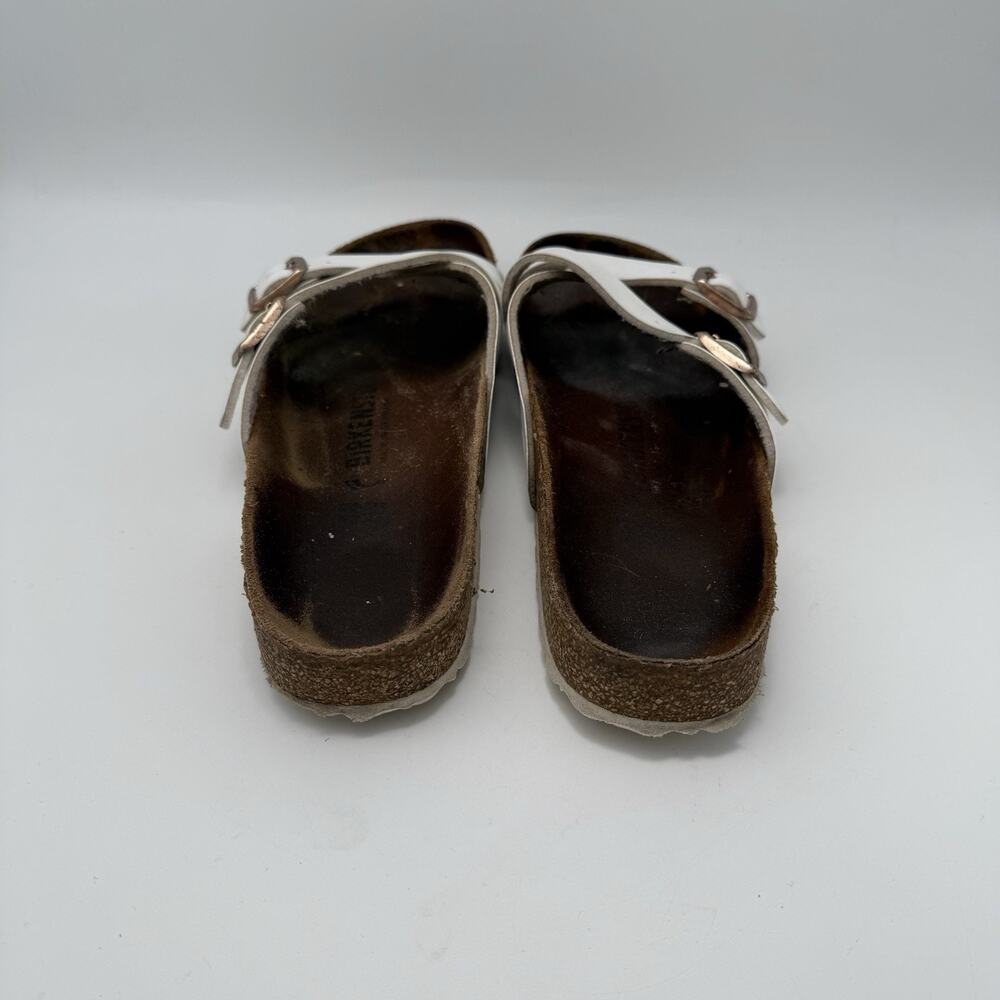 Birkenstock White Yao Birko-Flor Strap Sandals Womens Size 40 US 8.5 - Picture 3 of 7